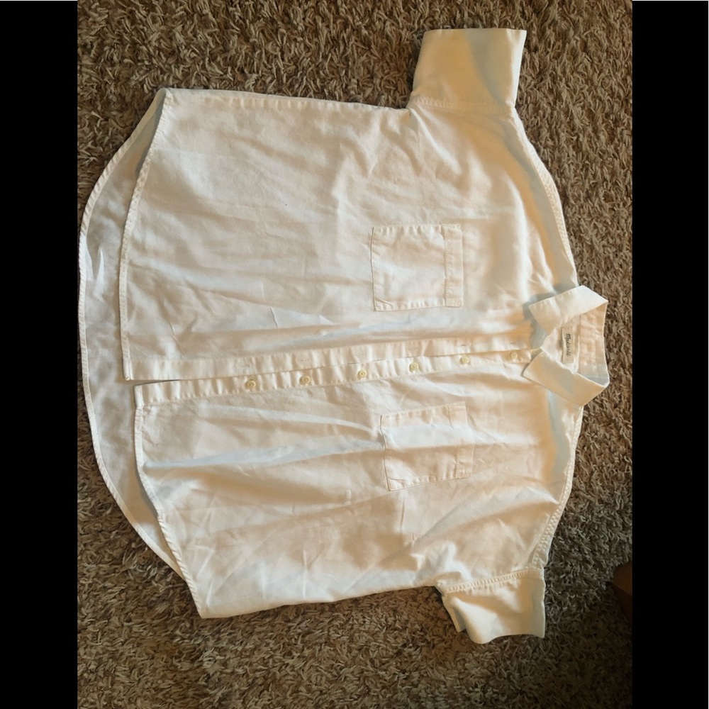 Madewell white courier shirt